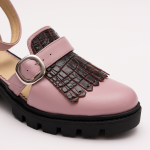 Pantofi Casual Decupati Roz Vagam 0933 - imagine 3