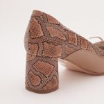 Pantofi Bej cu Toc Gros Vagam0983 - imagine 5