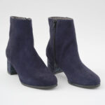 Ghete Scurte Bleumarin cu Toc Vagam0707