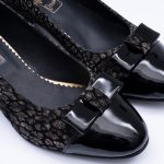 Pantofi Negri cu Toc Gros Scurt Vagam 1869 - imagine 2