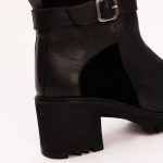 Ghete Negre cu Toc Vagam1247 - imagine 6