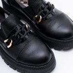 Pantofi Loafers Negri cu Talpa Inalta Vagam1761 - imagine 3