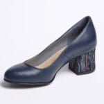 Pantofi Bleumarin cu Toc Gros Vagam0325 - imagine 5