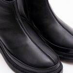 Ghete Casual Negre Scurte cu Talpa Joasa Vagam1699 - imagine 4