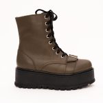 Ghete Kaki cu Platforma Vagam1238 - imagine 3