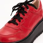 Pantofi Rosii cu Platforma Vagam 1134 - imagine 3