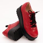 Pantofi Rosii cu Platforma Vagam 1134 - imagine 6