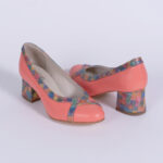 Pantofi Roz cu Toc Gros Vagam0661 - imagine 2