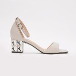 Sandale Crem Toc Gros Scurt 1386 - imagine 4