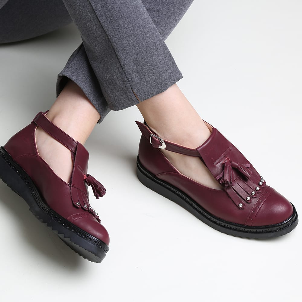 195Pantofi-Casual-Decupati-Bordo-Vagam-C0541 Pantofi Casual Decupati Bordo Vagam C0541 - imagine 1
