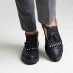 Pantofi Casual Decupati Negri Vagam  C0542 - imagine 6