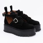 Pantofi Negri Decupati Vagam1542 - imagine 3