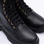 Ghete Negre cu Siret si Fermoar Vagam1837 - imagine 4