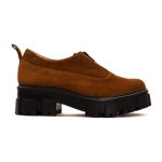 Pantofi Maro cu Fermoar si Talpa Inalta 1329 - imagine 4
