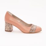 Pantofi Somon cu Toc Gros Vagam1315 - imagine 4