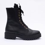 Ghete Negre cu Siret si Fermoar Vagam1837 - imagine 2