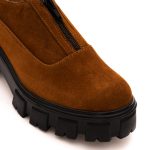 Pantofi Maro cu Fermoar si Talpa Inalta 1329 - imagine 2
