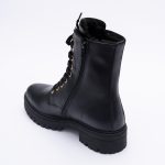 Ghete Negre cu Siret si Fermoar Vagam1837 - imagine 3