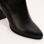 Ghete Scurte Negre cu Toc Vagam1249 - imagine 4