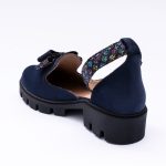 Pantofi Bleumarin cu Catarama Decupati Vagam1964 - imagine 2