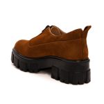 Pantofi Maro cu Fermoar si Talpa Inalta 1329 - imagine 3