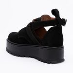 Pantofi Negri Decupati Vagam1542 - imagine 2