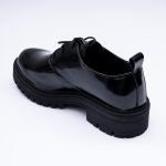 Pantofi Negri cu Siret si Talpa Inalta Vagam 1898 - imagine 3