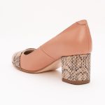 Pantofi Somon cu Toc Gros Vagam1315 - imagine 2