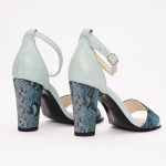 Sandale Bleu cu Toc Vagam 1196 - imagine 6