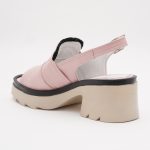Sandale Roz Toc cu Talpa Inalta 1387 - imagine 2
