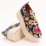 Pantofi Multicolori cu Platforma Vagam 1140 - imagine 6