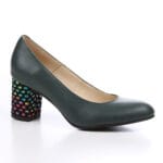 Pantofi Verzi cu Toc Gros Vagam0154 - imagine 3