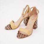 Sandale Galbene cu Toc 1233