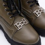 Ghete Kaki cu Siret si Fermoar Lateral Vagam1670 - imagine 4
