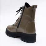 Ghete Kaki cu Siret si Fermoar Lateral Vagam1670 - imagine 2