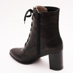 Botine Negre cu Toc Vagam1121 - imagine 3
