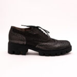 Pantofi Argintii cu Siret Vagam 0856 - imagine 5