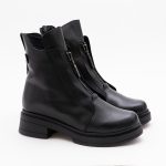 Ghete Negre Scurte cu Talpa Joasa Vagam1704 - imagine 2