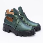 Pantofi Verzi Decupati Vagam1545 - imagine 3