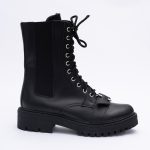 Ghete Negre cu Siret si Fermoar Vagam1834 - imagine 2