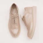 Pantofi Crem cu Siret Vagam 1014