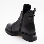 Ghete Negre Scurte cu Talpa Joasa Vagam1704 - imagine 3