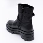 Ghete Negre cu Fermoar Lateral Vagam1681 - imagine 3