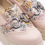 Pantofi Crem cu Talpa Inalta Vagam1612 - imagine 4