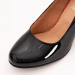 Pantofi Negri Lacuiti cu Toc Gros Vagam1129 - imagine 5