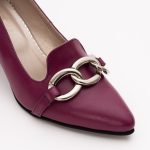 Pantofi Violet cu Toc Gros Vagam1316 - imagine 2