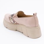 Pantofi Crem cu Talpa Inalta Vagam1612 - imagine 3