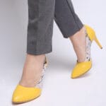 Pantofi Stiletto Galbeni Vagam0469 - imagine 4