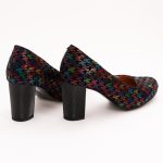 Pantofi Multicolori cu Toc Gros Vagam1128 - imagine 3