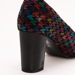 Pantofi Multicolori cu Toc Gros Vagam1128 - imagine 4